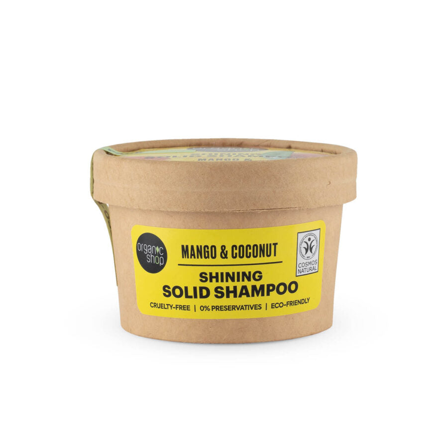 Organic Shop Shining Solid Shampoo Mango & Coconut 60g
