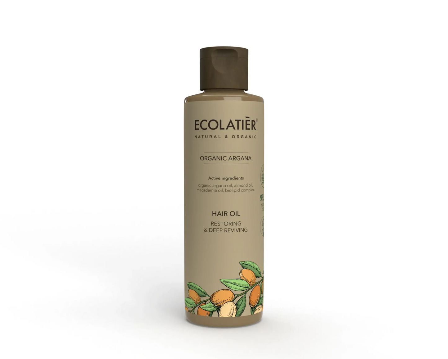 Ecolatier Restoring & Deep Reviving Hair Oil with Organic Argan 200ml