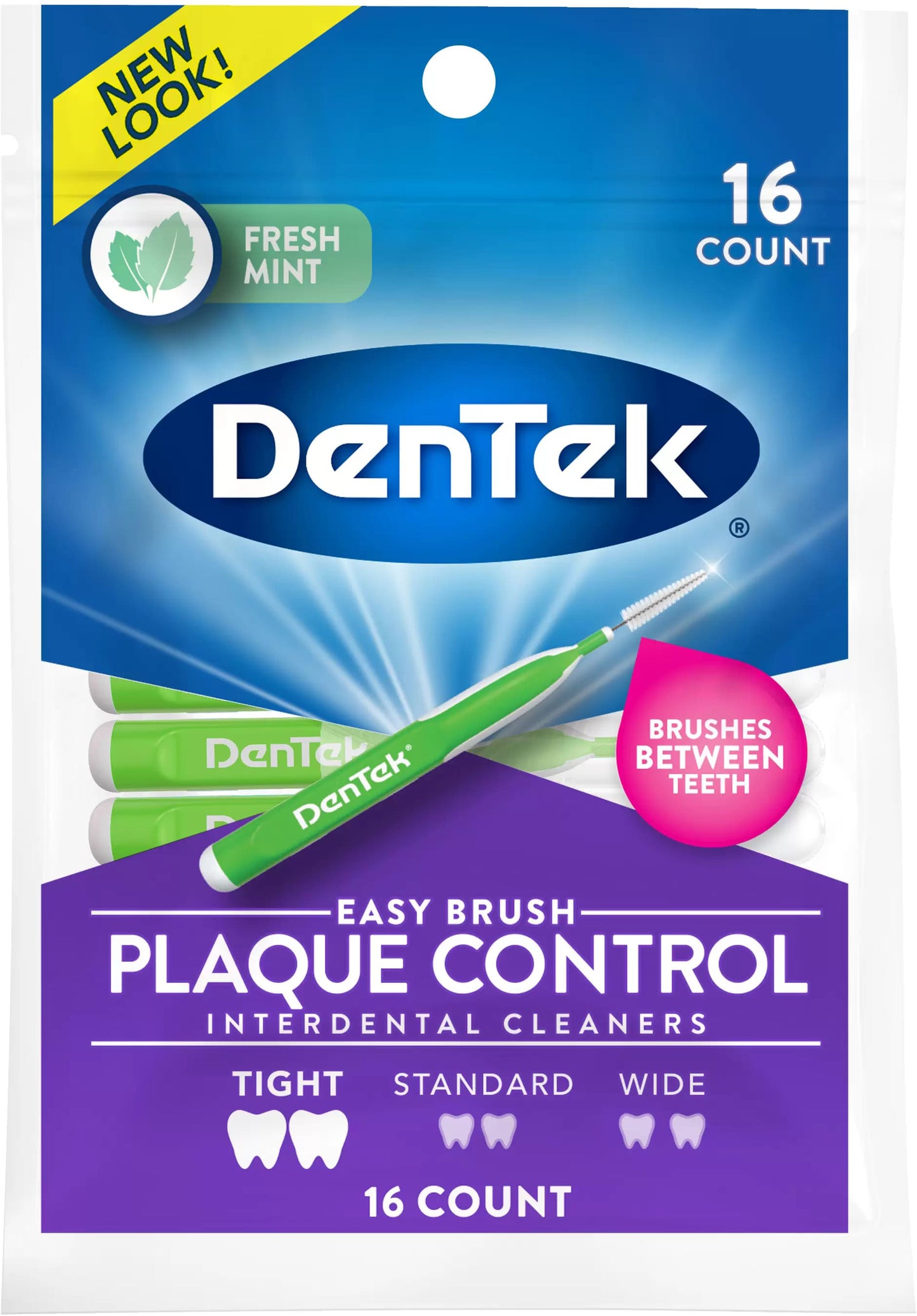 Dentek Easy Brush Extra Tight 16pcs – Clean Tight Spaces