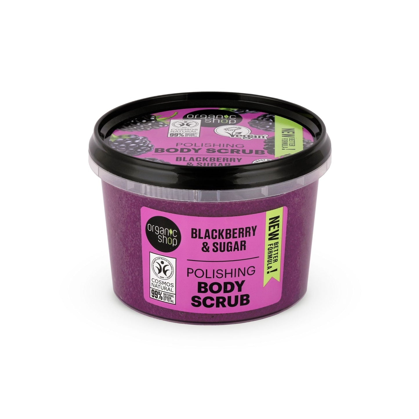 Organic Shop Polishing Body Scrub Blackberry, 250 ml