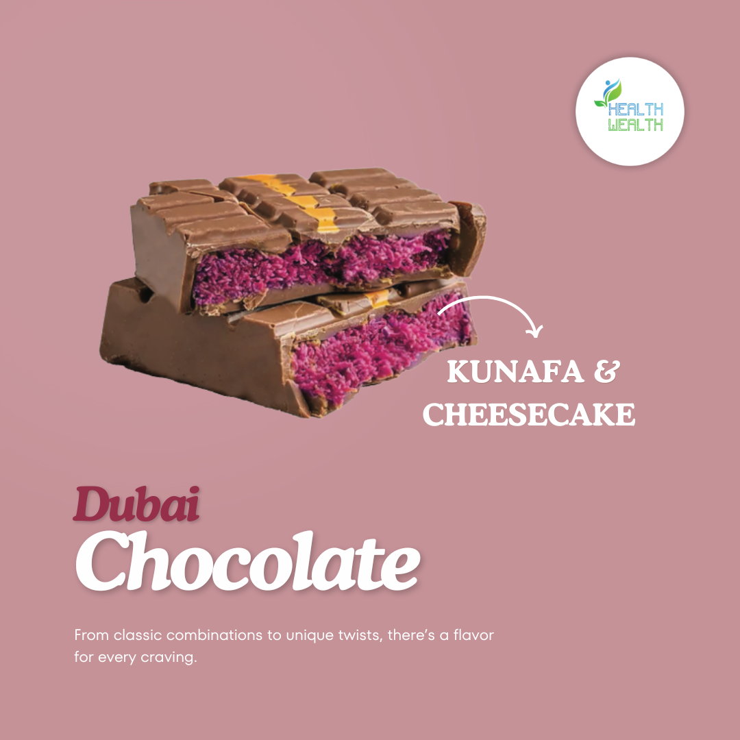 Dubai Chocolate Health Wealth Cheesecake & Kunafa 220g