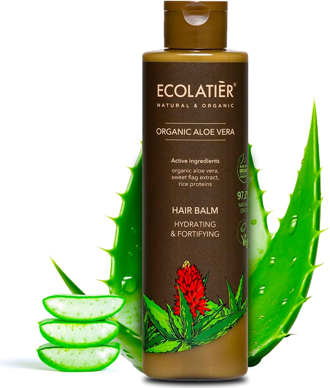 Ecolatier Hydrating & Fortifying Hair Balm with Organic Aloe Vera 250ml