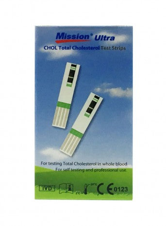 Mission Ultra Cholesterol Test Strips Device – 25 pcs