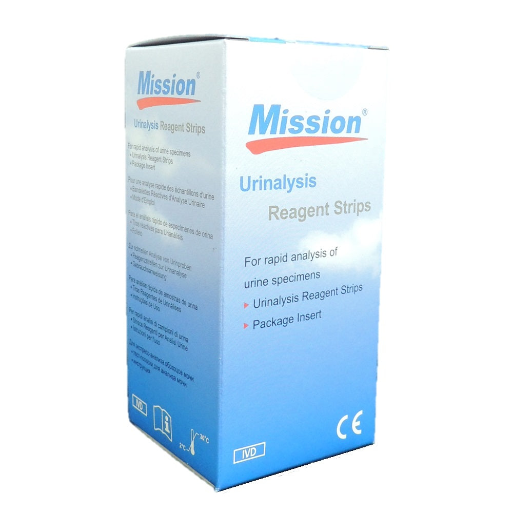 Mission Ketone Urinalysis Reagent Strips – 100 Strips