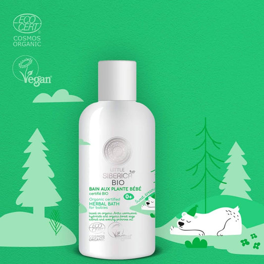 Little Siberica Organic Herbal Bath Baby 250ml – Gentle & Soothing