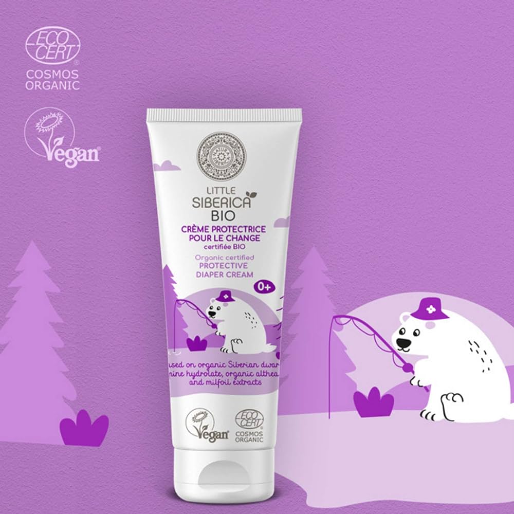 Little Siberica Organic Protective Diaper Cream 75ml – Gentle & Soothing