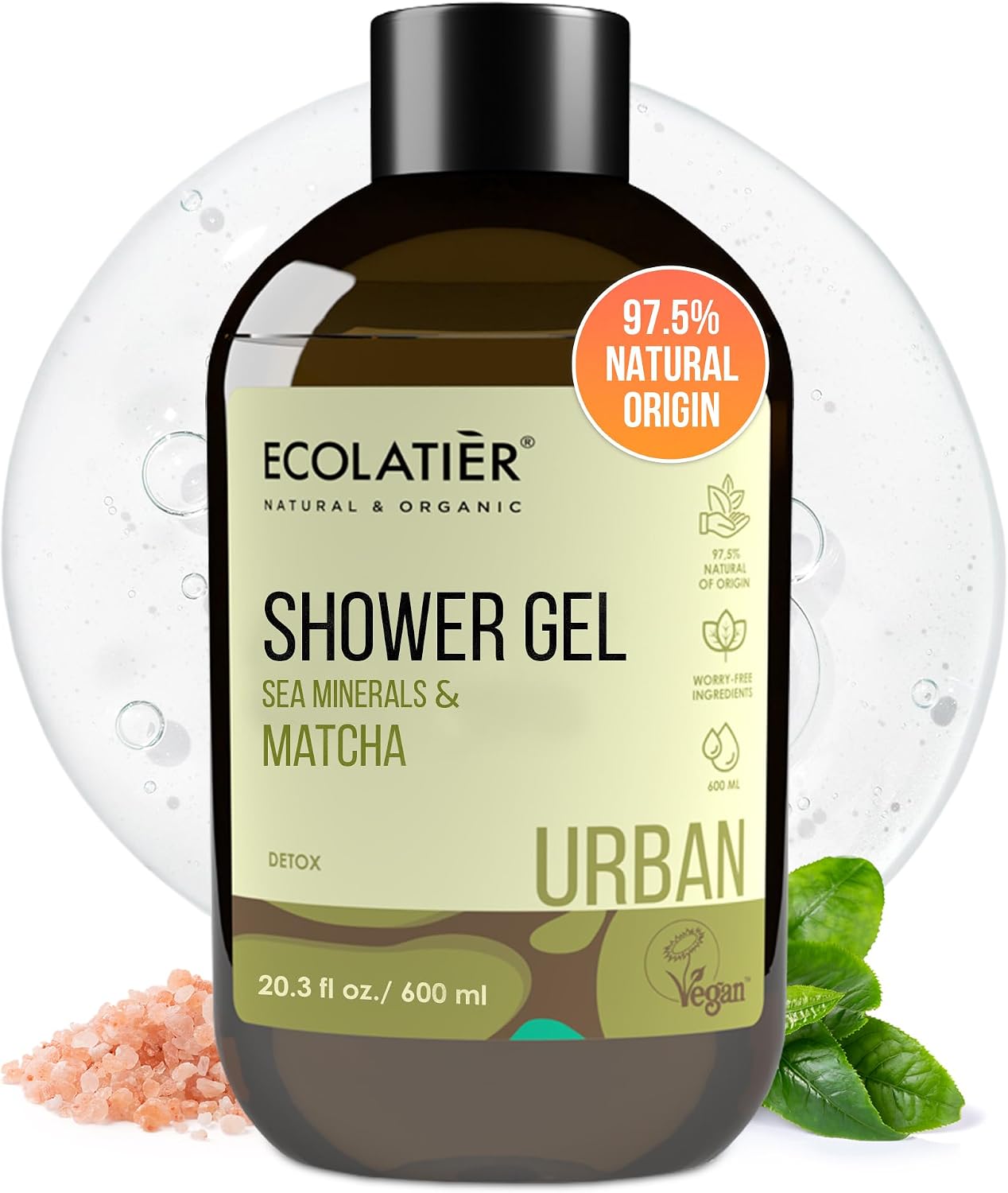 Ecolatier Sea Minerals & Matcha Shower Gel 600ml