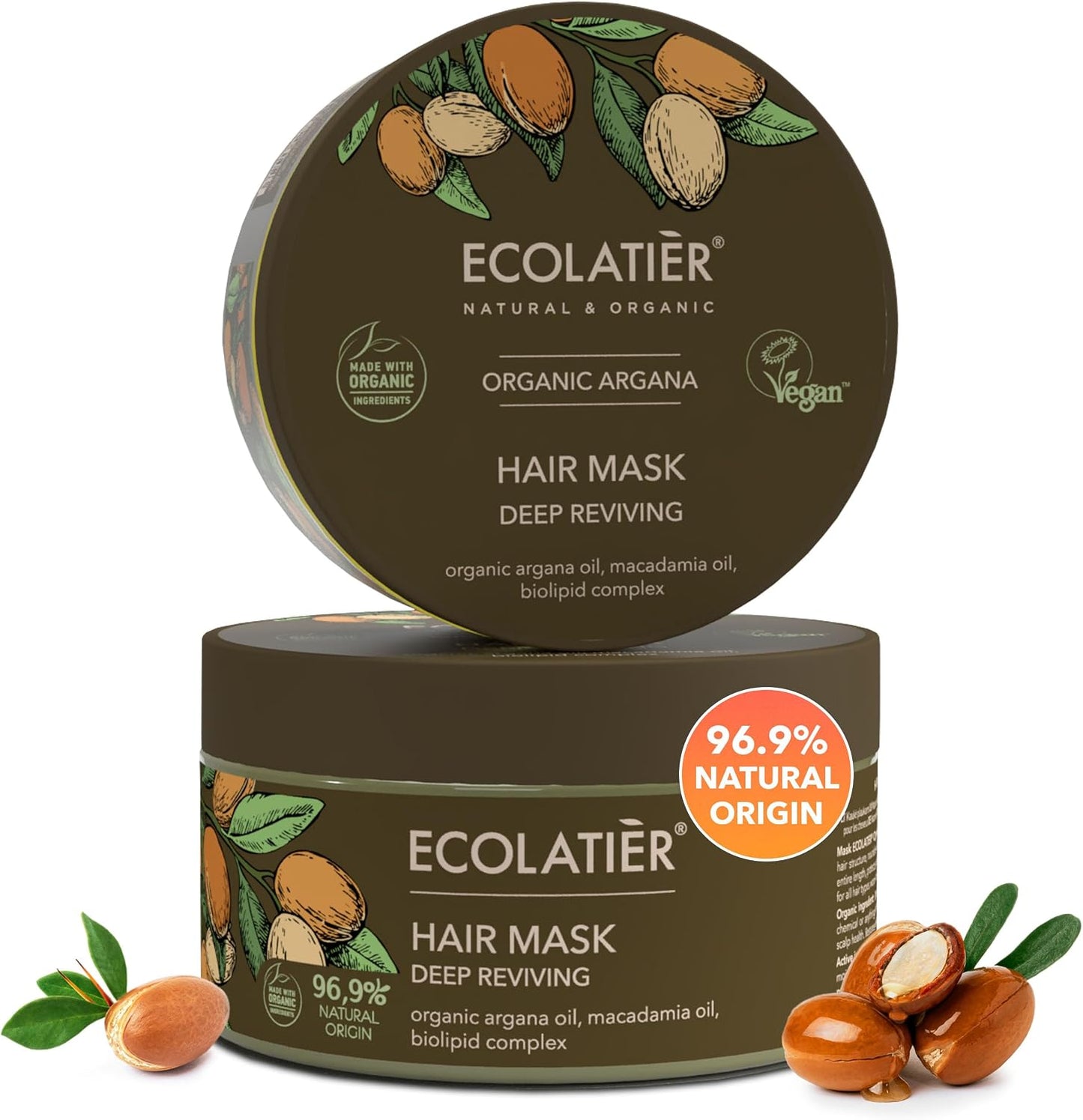 Ecolatier Deep Reviving Hair Mask with Organic Argan 250ml