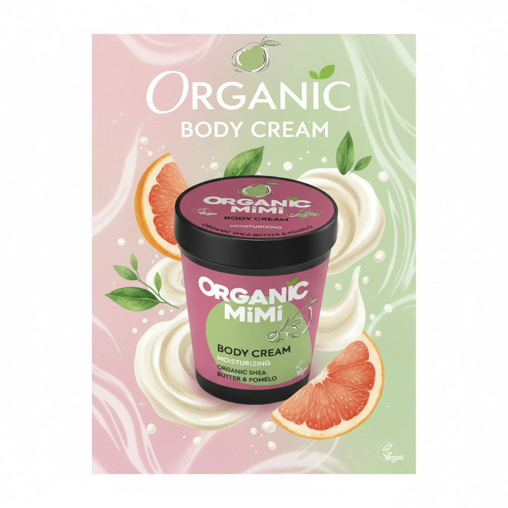 Organic Mimi Shea & Pomelo Moisturizing Body Cream 200ml