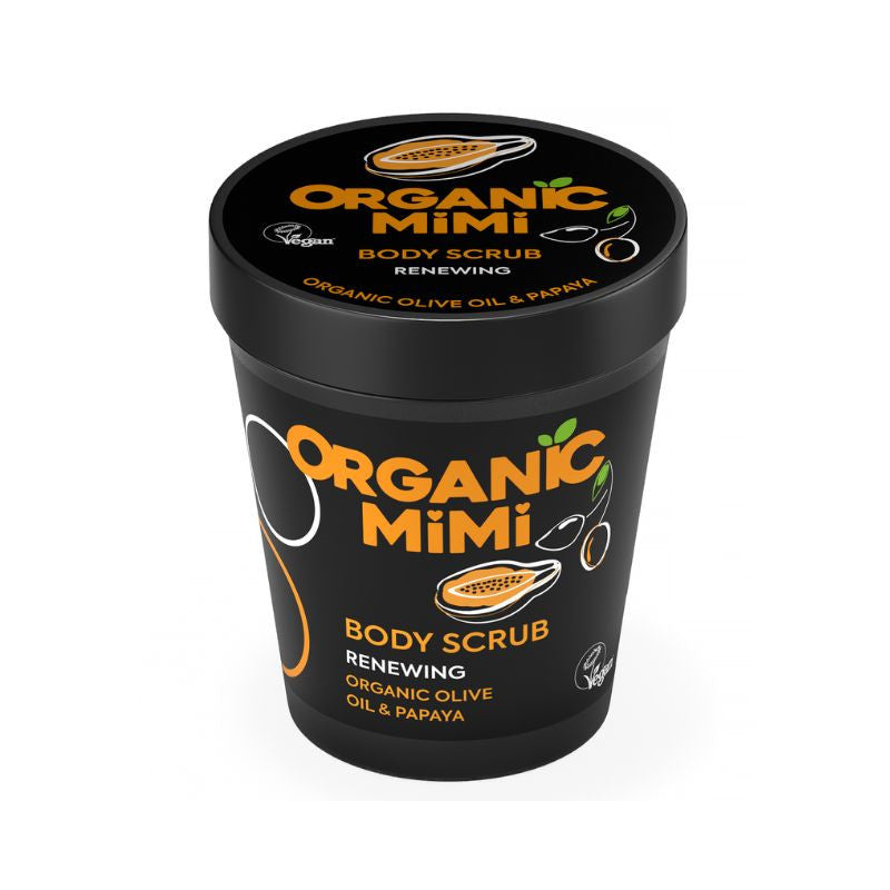 Organic Mimi Renewing Olive & Papaya Body Scrub 250g