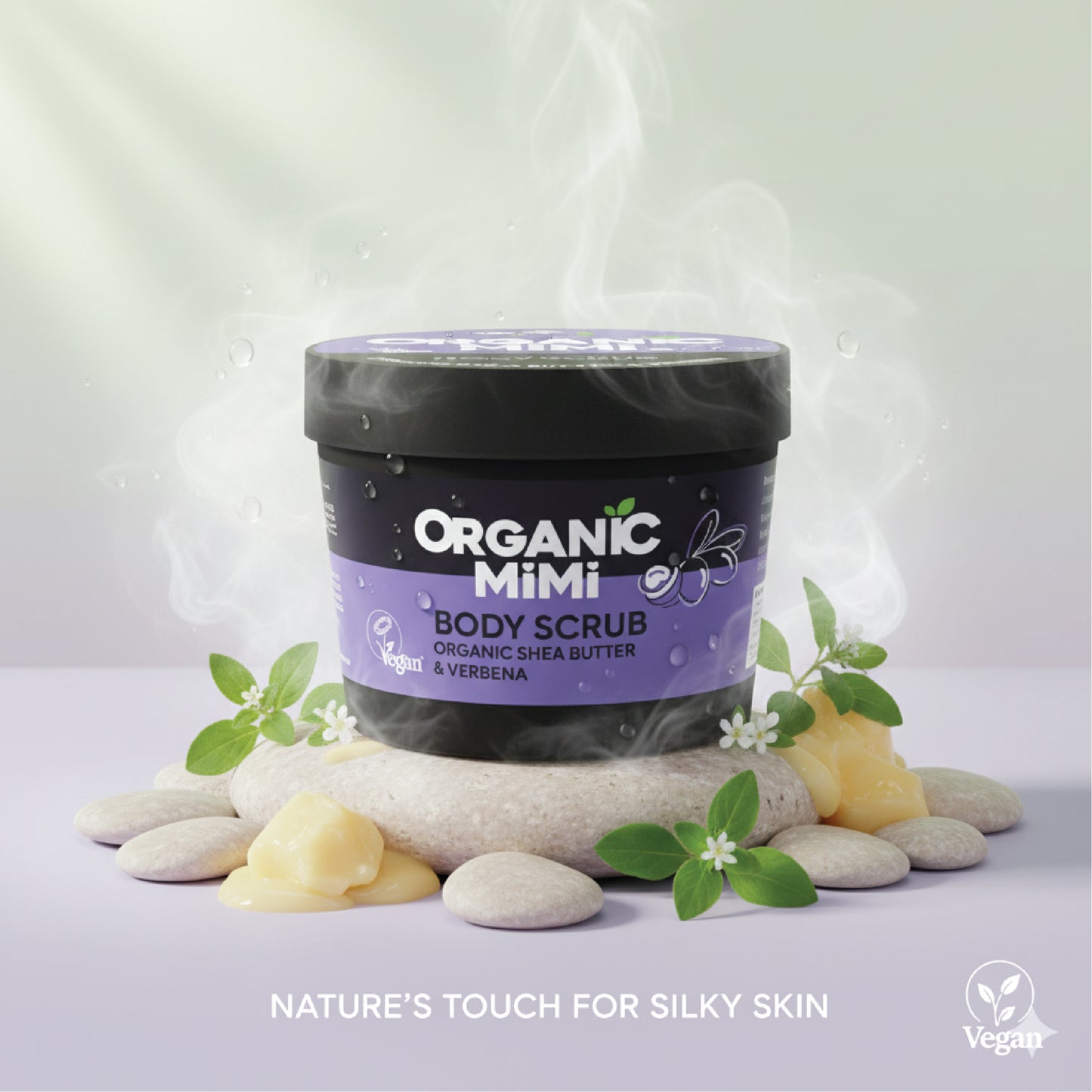 Organic Mimi Shea & Verbena Body Scrub 120g