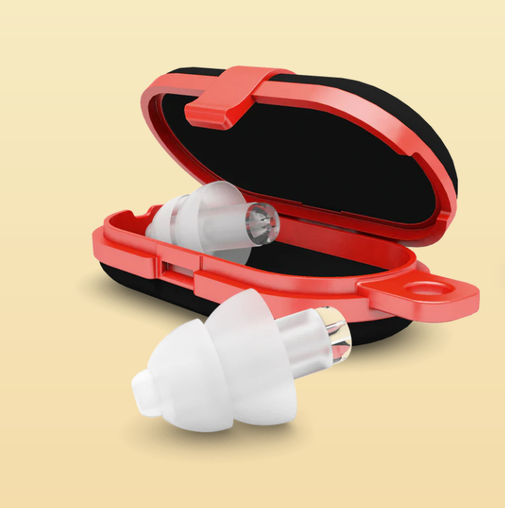 Alpine PartyPlug Party Earplugs Transparent – Reusable Noise-Reduction Earplugs (1 Pair)