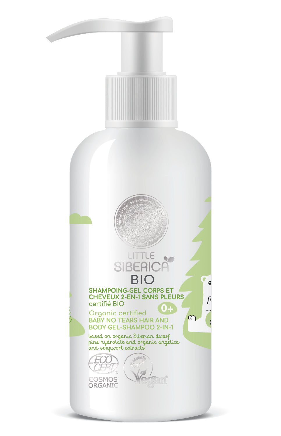 Little Siberica Baby No Tears Hair & Body Gel 2-in-1 250ml – Gentle & Safe