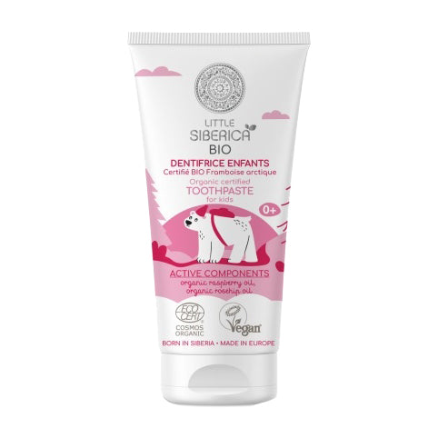 Little Siberica Organic Kids Toothpaste Arctic Raspberry 60g – Safe & Gentle