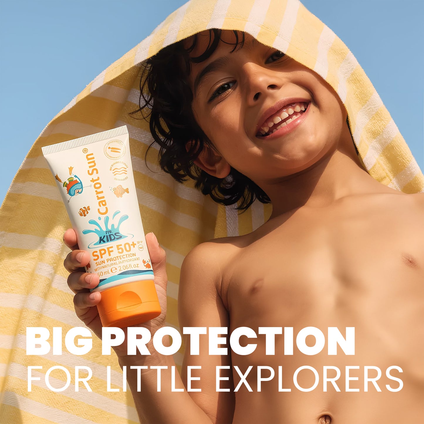 Kids SUNCREEN Carrot sun – Best For Young Skin With SPF 50+ Protection Against UVA/UVB Rays 60ml