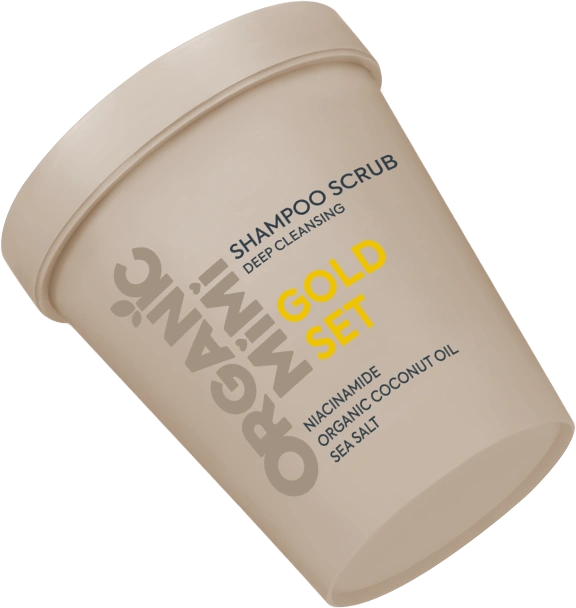 Organic Mimi Deep Cleansing Gold Set Shampoo Scrub 310g