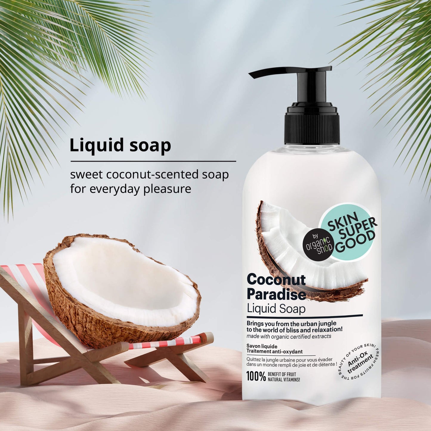 Organic Shop Skin Super Good Coconut Paradise Liquid Soap 500ml