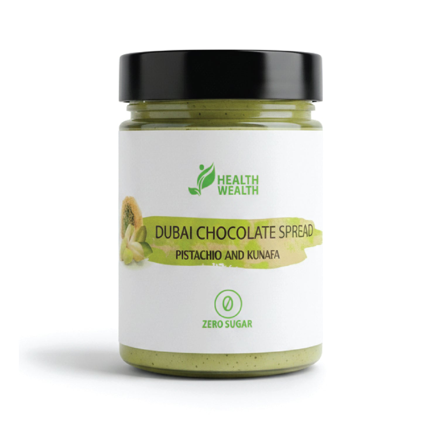 Health Wealth Spread Pistachio & Kunafa Spread (Zero Sugar) 200g