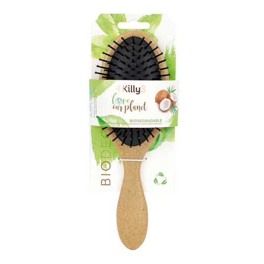 Killys Biodegradabe Hairbrush Made Of Coconut Shread - Oval Shape