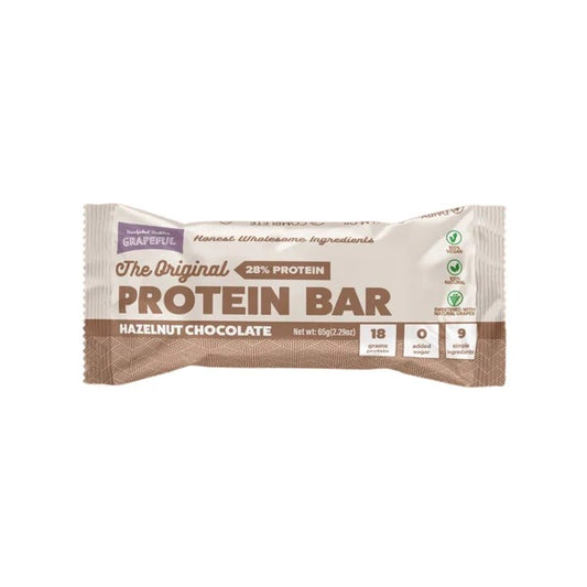 Grapeful Vegan Protein Bar - Chocolate Hazelnut  65G