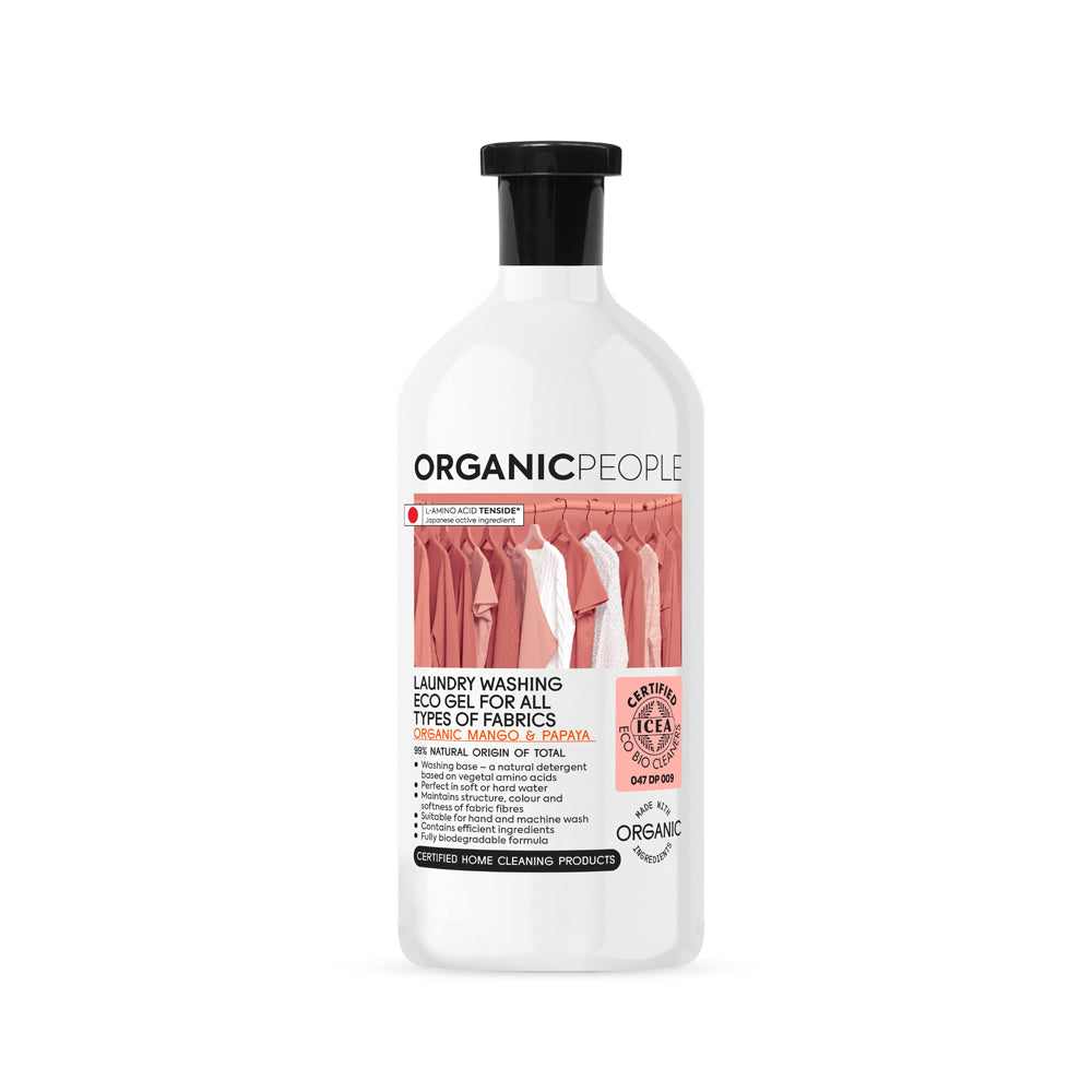 OP LAUNDRY WASHING ECO GEL FOR ALL TYPES OF FABRICS - MANGO & PAPAYA, 1000 ML