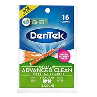 DENTEK EASY BRUSH INTERDENTAL CLEANERS 16COUNTS