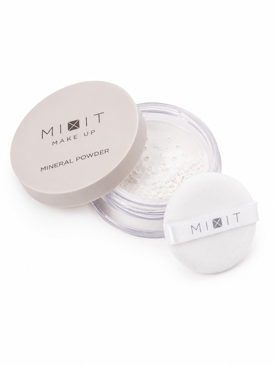 MIXIT Makeup Mineral Powder, Lightweight Mattifying Setting Powder for Oil Control, 30ml