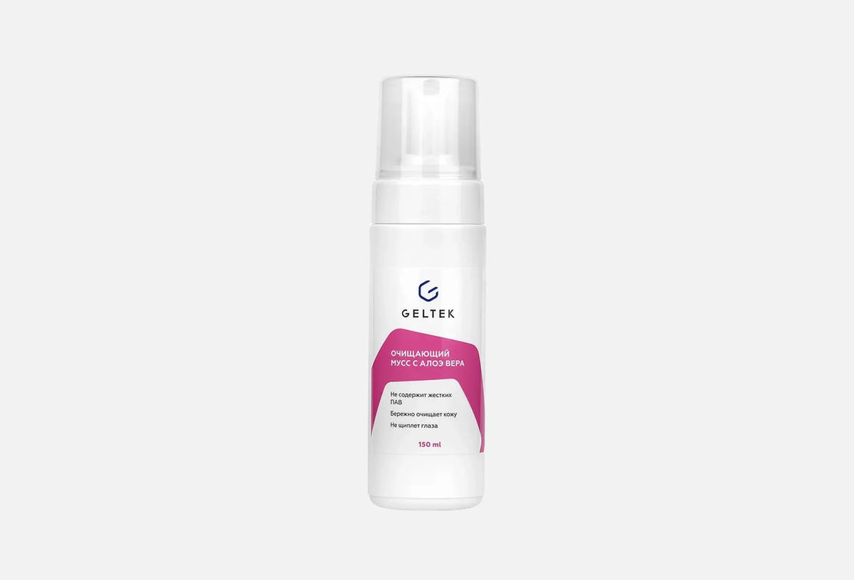 Geltek Cleansing Mousse with Aloe Vera , 150ml