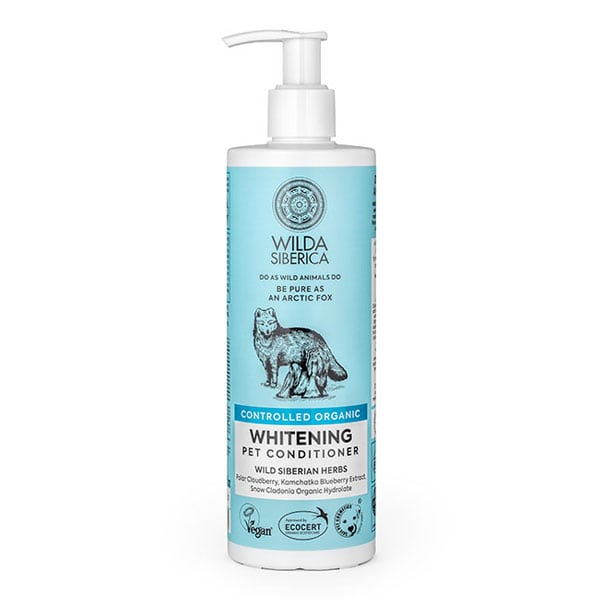 WILDA SIBERICA. СONTROLLED ORGANIC "WHITENING" PET CONDITIONER, 400 ML