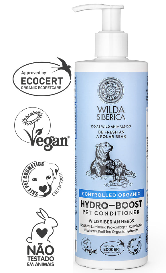 WILDA SIBERICA. СONTROLLED ORGANIC "HYDRO-BOOST" PET CONDITIONER, 400 ML