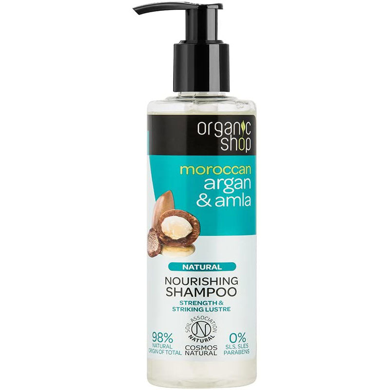 Organic Shop Natural Nourishing Moroccan Argan And Amla Shampoo 280ml