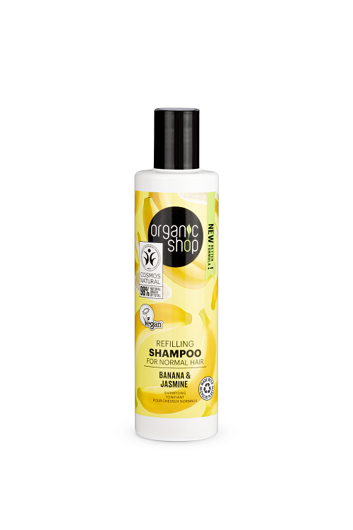 OS Refilling Shampoo for Normal Hair Banana and Jasmine, 280 ml