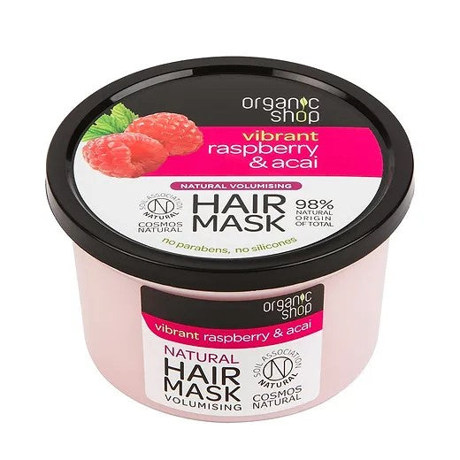 Organic Shop Raspberry & Acai hair mask, 250 ml