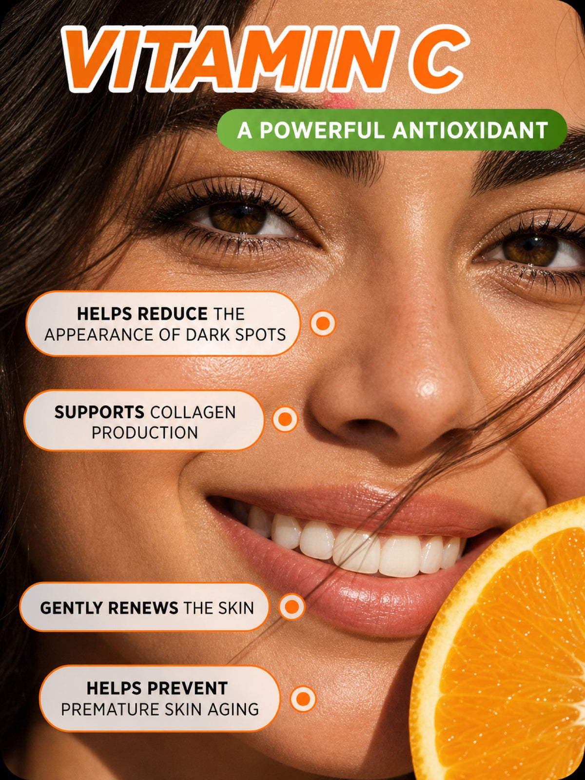 MIXIT Vitamin C Bright Glow Face Care Set, Brightening Enzyme Powder & Ultralight Cream Gift Set