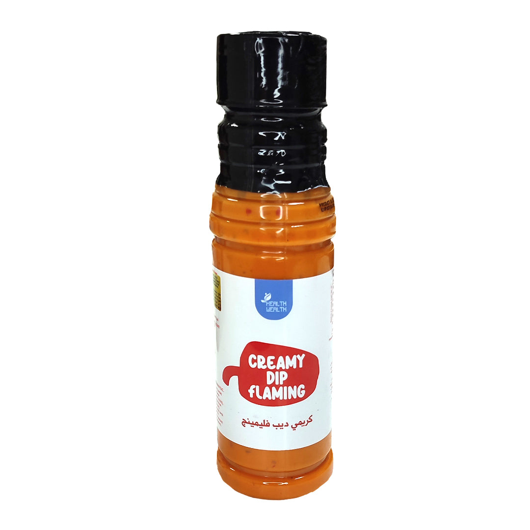 Vegan HEALTH WEALTH CREAMY DIP FLAMING HOT 250ML