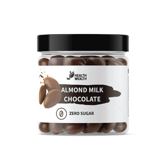 Health Wealth Almond Milk Chocolate Dragee Zero Sugar 175g