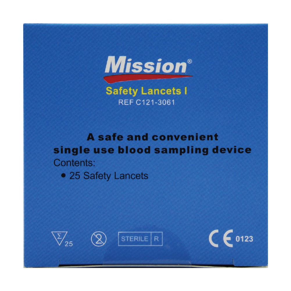 MISSION 25-PIECE SAFE LANCETS