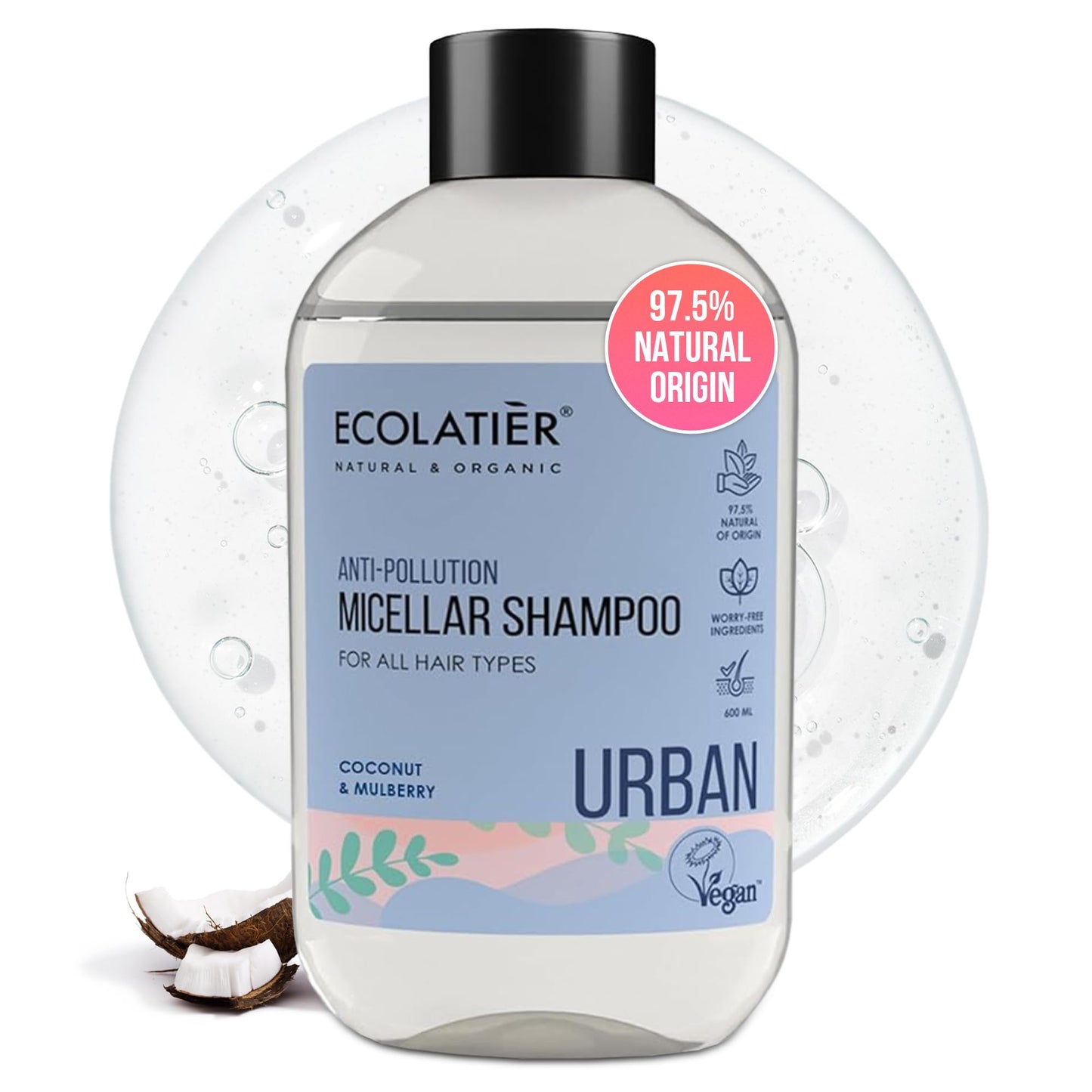 Ecolatier Micellar Anti-Pollution Shampoo for All Hair Types 600ml