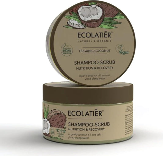 Ecolatier Nutrition & Recovery Shampoo Scrub with Organic Coconut 250ml
