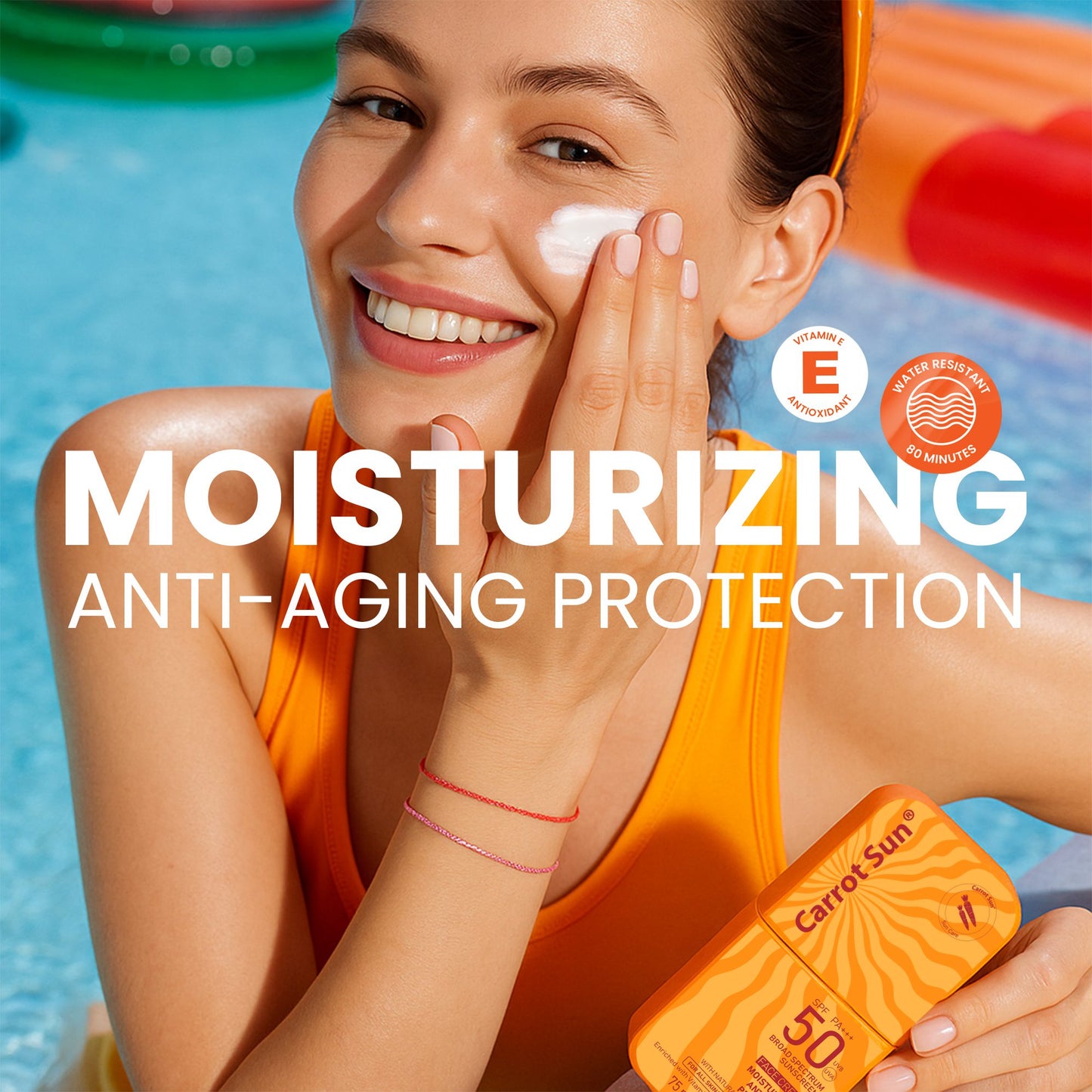 SUNSCREEN Carrot Sun – Face Cream Sunscreen SPF 50+ Very High Protection and Water resistant 75ml
