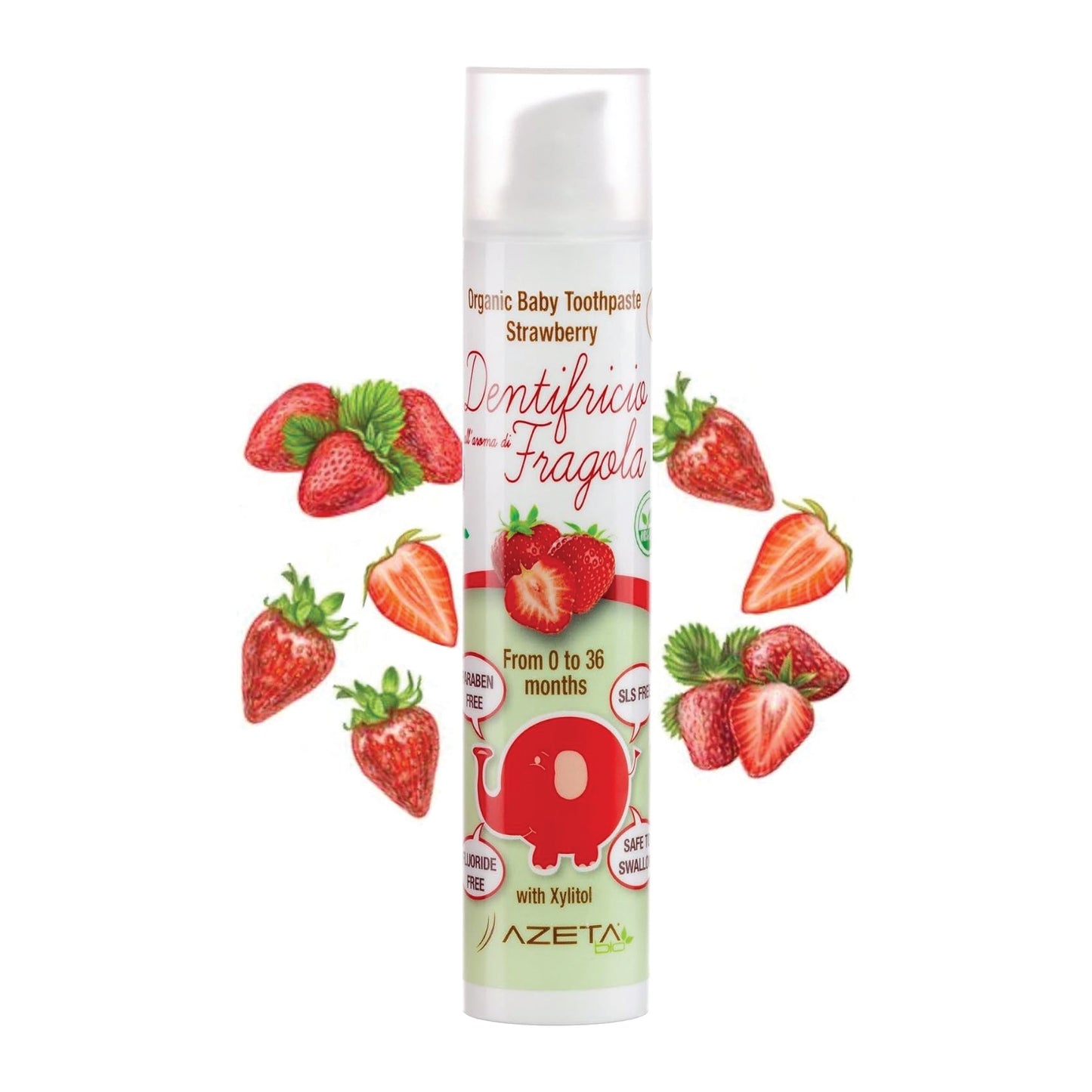 Azeta Bio Organic Toothpaste Strawberry 50 ml