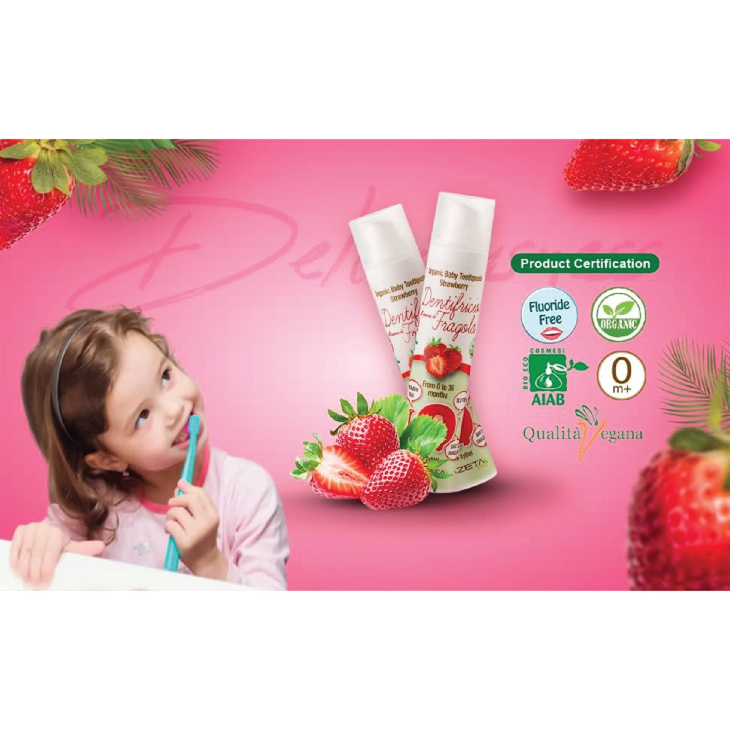 Azeta Bio Organic Toothpaste Strawberry 50 ml