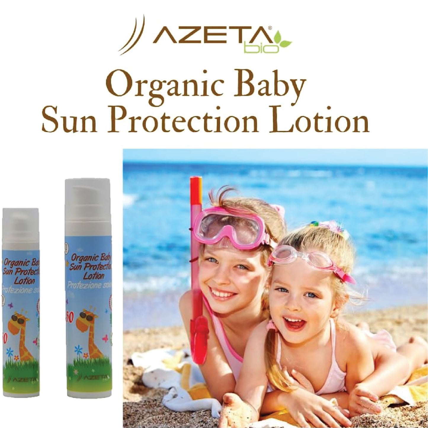 Azeta Bio Organic Baby Sun Protection Lotion SPF 50 100ml