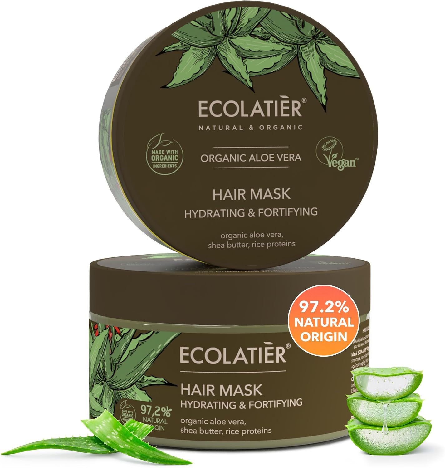 Ecolatier Hydrating & Fortifying Hair Mask with Organic Aloe Vera 250ml