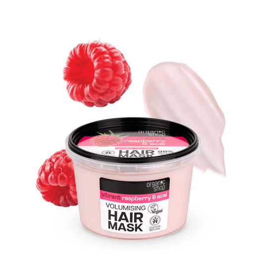 Organic Shop Raspberry & Acai Hair Mask, 250 ml