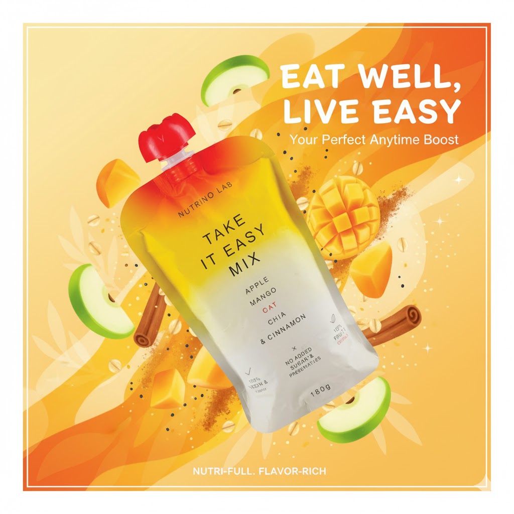 Nutrino Lab “Take It Easy Mix – Apple Mango Oat & Cinnamon 180 g