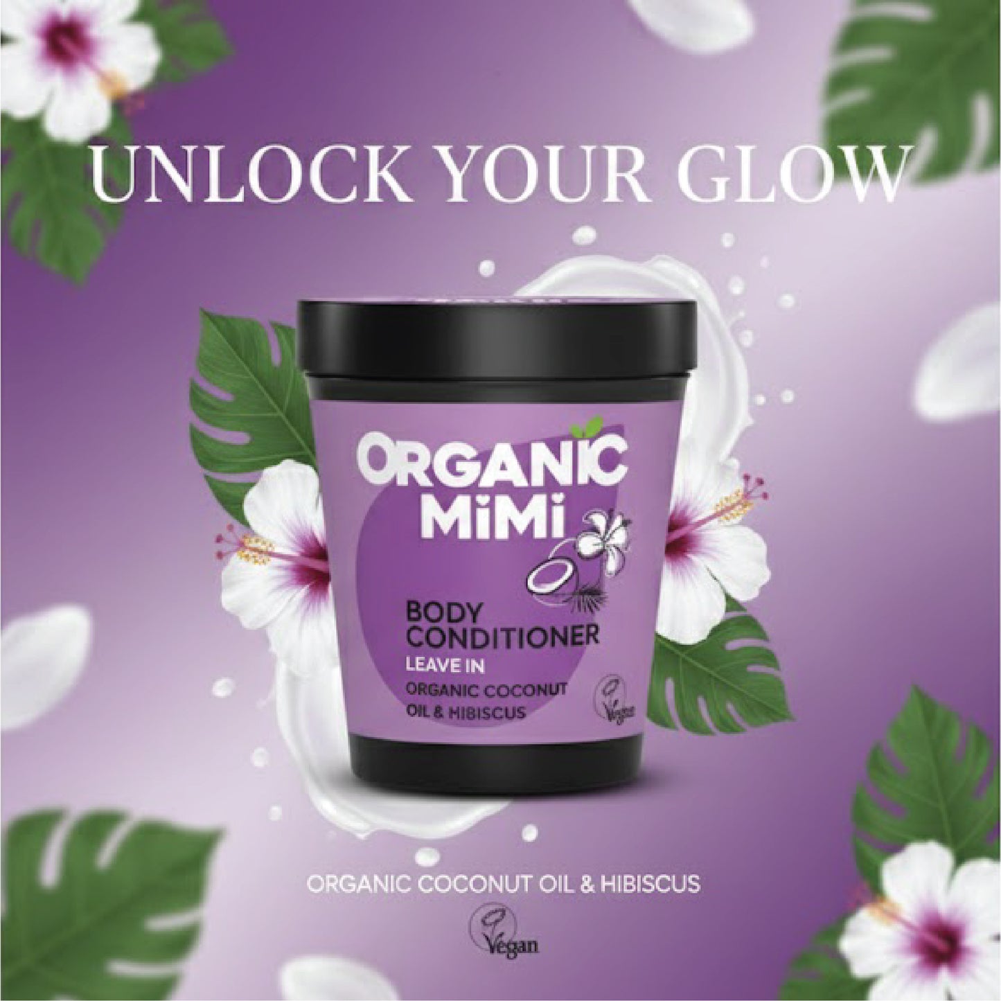 Organic Mimi Coconut & Hibiscus Body Conditioner Leave In 200ml