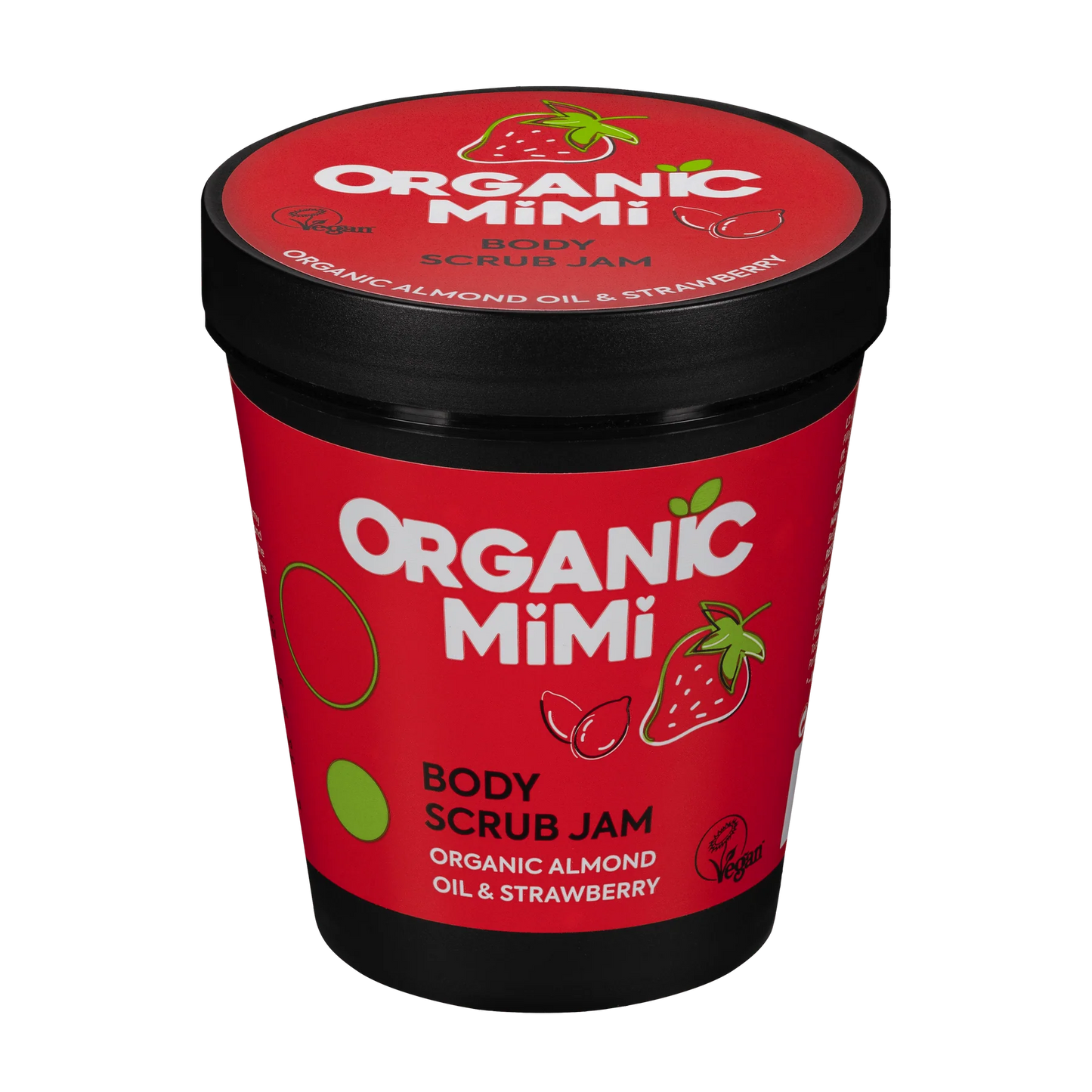 Organic Mimi Jam Almond & Strawberry Body Scrub 250g