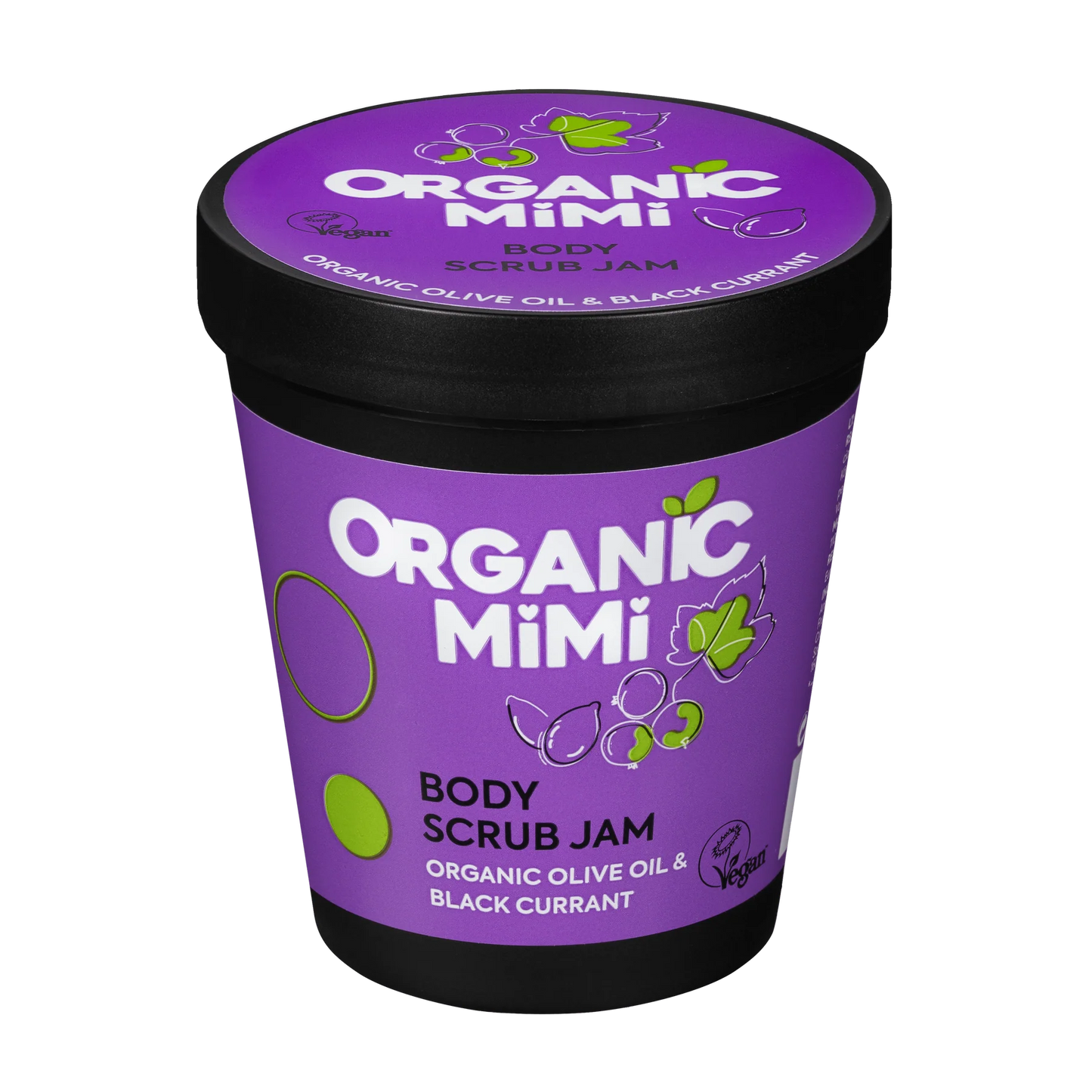 Organic Mimi Jam Olive & Black Currant Body Scrub 250g