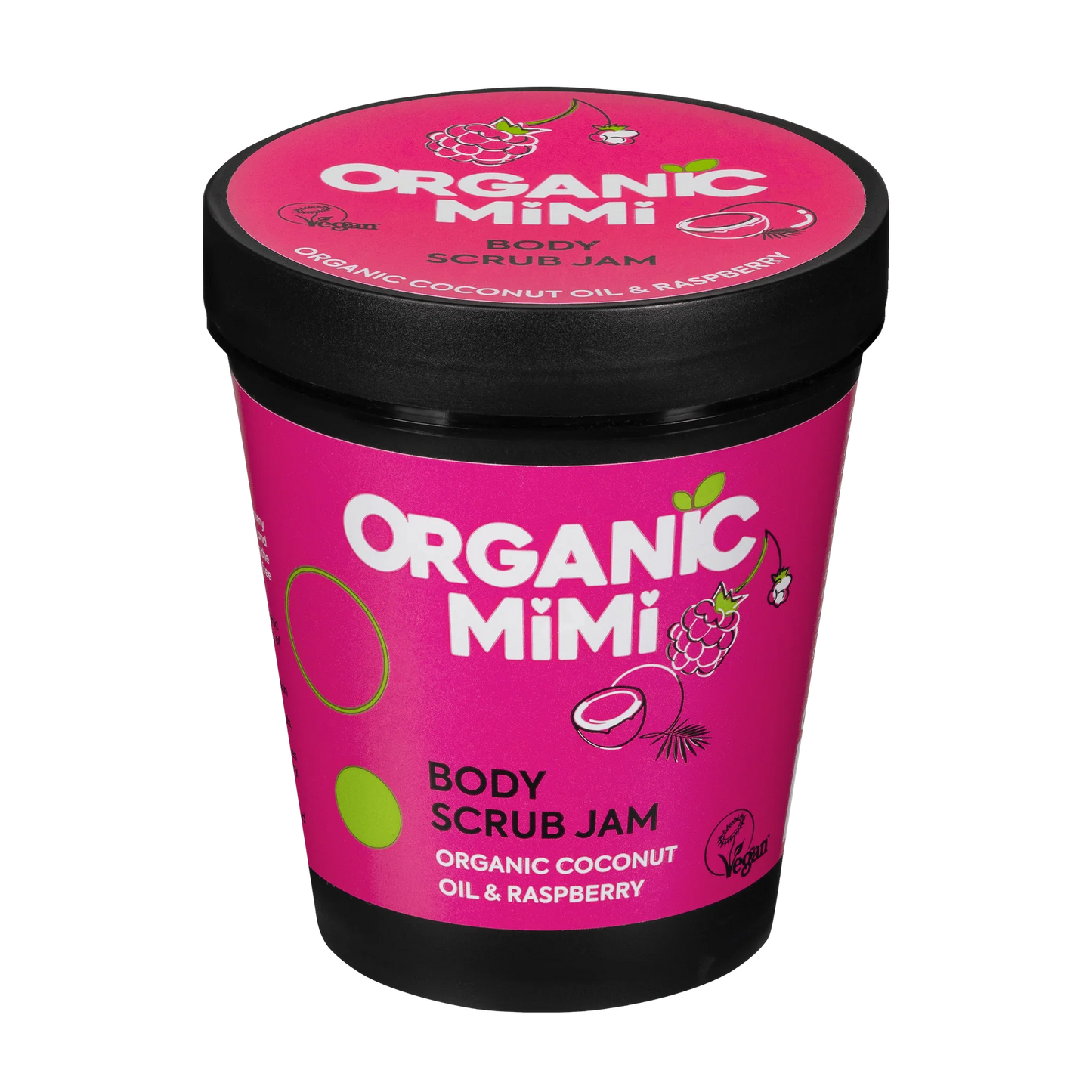 Organic Mimi Jam Coconut & Raspberry Body Scrub 250g